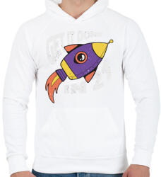 printfashion Legyen végre - Get it done 2021 - Férfi kapucnis pulóver - Fehér (4307290)