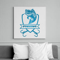 printfashion fishing - Vászonkép - Fehér (6634151)