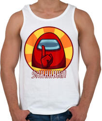 printfashion Among us - Shhhhhh! - Férfi atléta - Fehér (3938874)