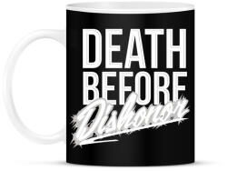 printfashion Halál mint a becstelenség - Bögre - Fekete (792288)