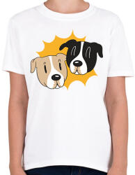 printfashion Kutyák - Gyerek póló - Fehér (6388856)