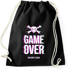 printfashion Game Over - Insert coin - Sportzsák, Tornazsák - Fekete (5701147)