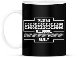 printfashion Trust me. . . - Bögre - Fekete (794140)