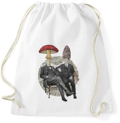 printfashion Gentleman mushrooms - Sportzsák, Tornazsák - Fehér (15486549)