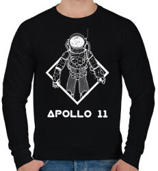 printfashion Apollo 11 - Férfi pulóver - Fekete (1808347)