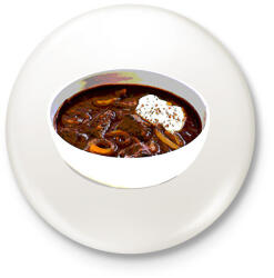 printfashion Gulyás - Kitűző, hűtőmágnes - Fehér (14028941)