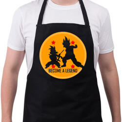 printfashion Dragon Ball - Légy Legenda! - Kötény - Fekete (4926856)