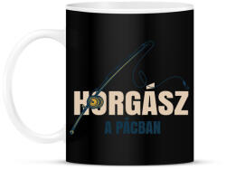 printfashion Horgász a pácban - Bögre - Fekete (4836457)
