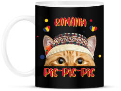 printfashion Cicc-cicc - Romania - Bögre - Fekete (7585198)