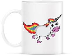 printfashion Unikornis vidáman fut - Bögre - Fehér (4186347)
