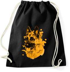 printfashion Németjuhász - Sportzsák, Tornazsák - Fekete (15851162)