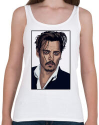 printfashion Johnny Depp - Női atléta - Fehér (2376716)