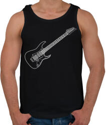 printfashion Gitár - Férfi atléta - Fekete (5997144)