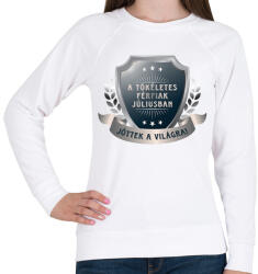 printfashion A tökéletes férfiak július - Női pulóver - Fehér (6054366)