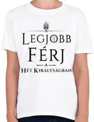 printfashion got-legjobb-ferj-black - Gyerek póló - Fehér (1031249)