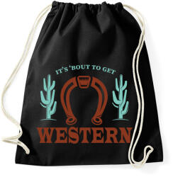 printfashion Get western - Sportzsák, Tornazsák - Fekete (7496907)