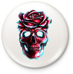 printfashion Heartless - Kitűző, hűtőmágnes - Fehér (3075786)