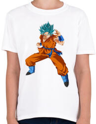 printfashion dragon ball ssj-goku - Gyerek póló - Fehér (4190705)