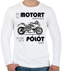 printfashion Egy új motort szerettem volna - Férfi hosszú ujjú póló - Fehér (6364365)