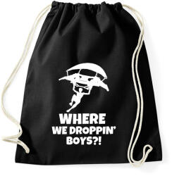 printfashion fortnite droppin - Sportzsák, Tornazsák - Fekete (1589180)