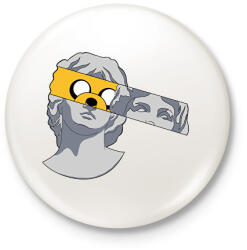 printfashion Szobor jake - Kitűző, hűtőmágnes - Fehér (14000305)