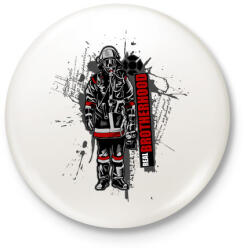 printfashion Real Brotherhood - Kitűző, hűtőmágnes - Fehér (3075509)