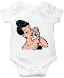 printfashion Retro - Baba Body - Fehér (5159170)