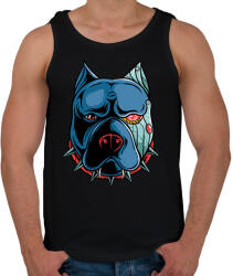 printfashion Pitbull robot - Férfi atléta - Fekete (2347553)