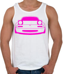 printfashion Mazda mx5 Pink - Férfi atléta - Fehér (15773569)