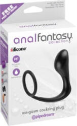 Pipedream Ass-Gasm Cockring Plug Black