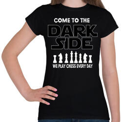 printfashion Sakk - sötét oldal - Női póló - Fekete (7311608)