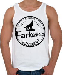 printfashion Farkasfalka legénybúcsú - Férfi atléta - Fehér (2619598)