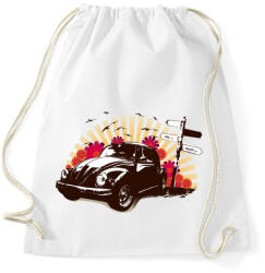 printfashion Fekete bogár útjelző tábla mellett - Sportzsák, Tornazsák - Fehér (4632938)