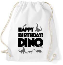 printfashion Szülinap DINÓ - Sportzsák, Tornazsák - Fehér (1798098)