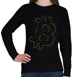 printfashion Bitcoin - Női pulóver - Fekete (4362245)