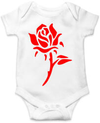 printfashion Rózsa - vörös - Baba Body - Fehér (12069405)