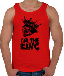 printfashion Én vagyok a király - Férfi atléta - Piros (1053973)