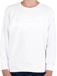 printfashion Trust me I'm an engineer - Gyerek pulóver - Fehér (13650103)