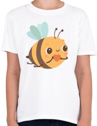 printfashion Méhecske szívvel - Gyerek póló - Fehér (7587506)