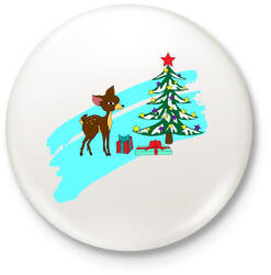 printfashion Karácsony1 - Kitűző, hűtőmágnes - Fehér (10870369)