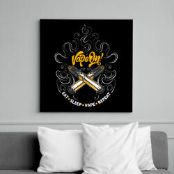 printfashion Vape on! - Vászonkép - Fekete (6650565)