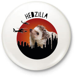 printfashion Hedzilla - Kitűző, hűtőmágnes - Fehér (7179280)
