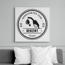 printfashion Karácsony 2022 benzin - Vászonkép - Fehér (11399647)