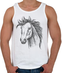 printfashion ló - Férfi atléta - Fehér (15765011)