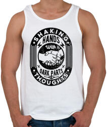 printfashion Kézfogás - Férfi atléta - Fehér (543783)