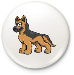 printfashion Shepherd - Kitűző, hűtőmágnes - Fehér (3077326)