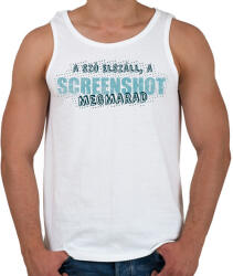 printfashion A szó elszáll, a screenshot megmarad - Férfi atléta - Fehér (13624366)