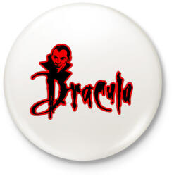 printfashion Drakula - Kitűző, hűtőmágnes - Fehér (3082027)
