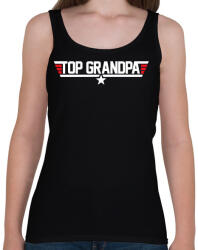 printfashion Top Grandpa - Női atléta - Fekete (11957524)