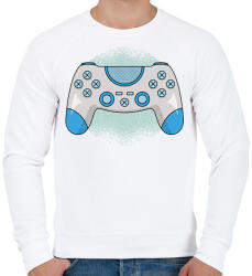 printfashion Kontroller - Férfi pulóver - Fehér (9439291)